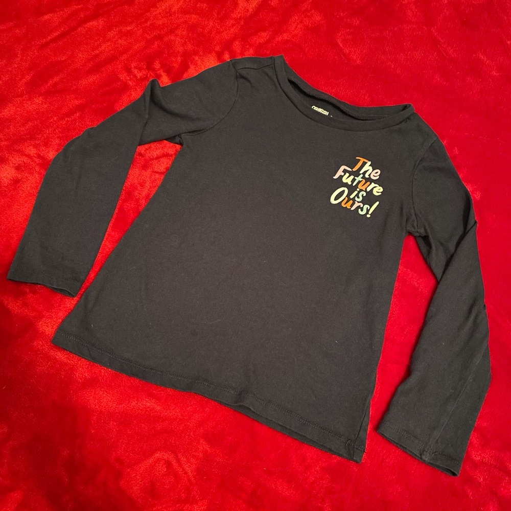 5 for $20-Osh Kosh Girls “the future is ours”long-sleeved jersey Tee-EUC-Sz 6/6X